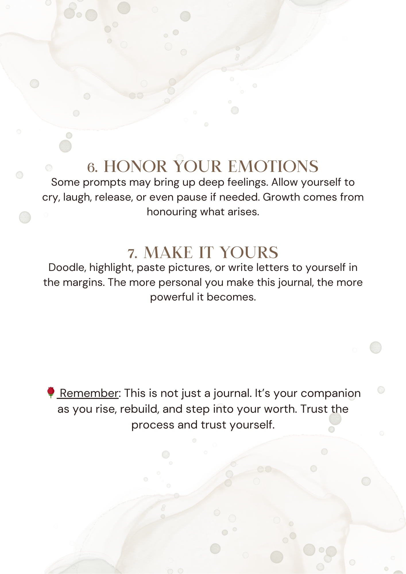 The Single Mom Self-Worth Journal