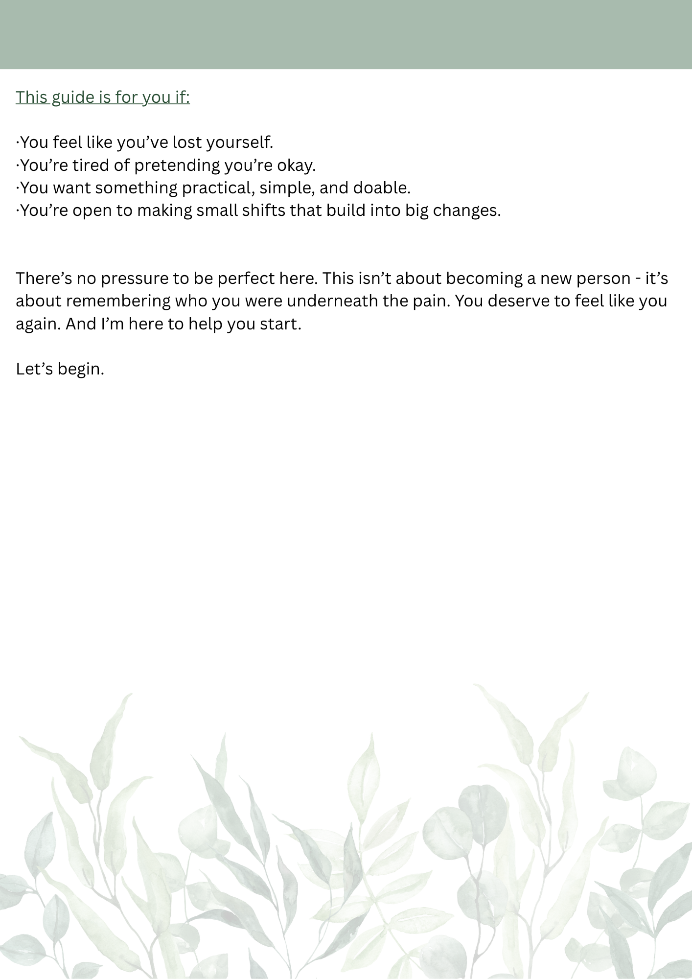 Healing Depression Naturally